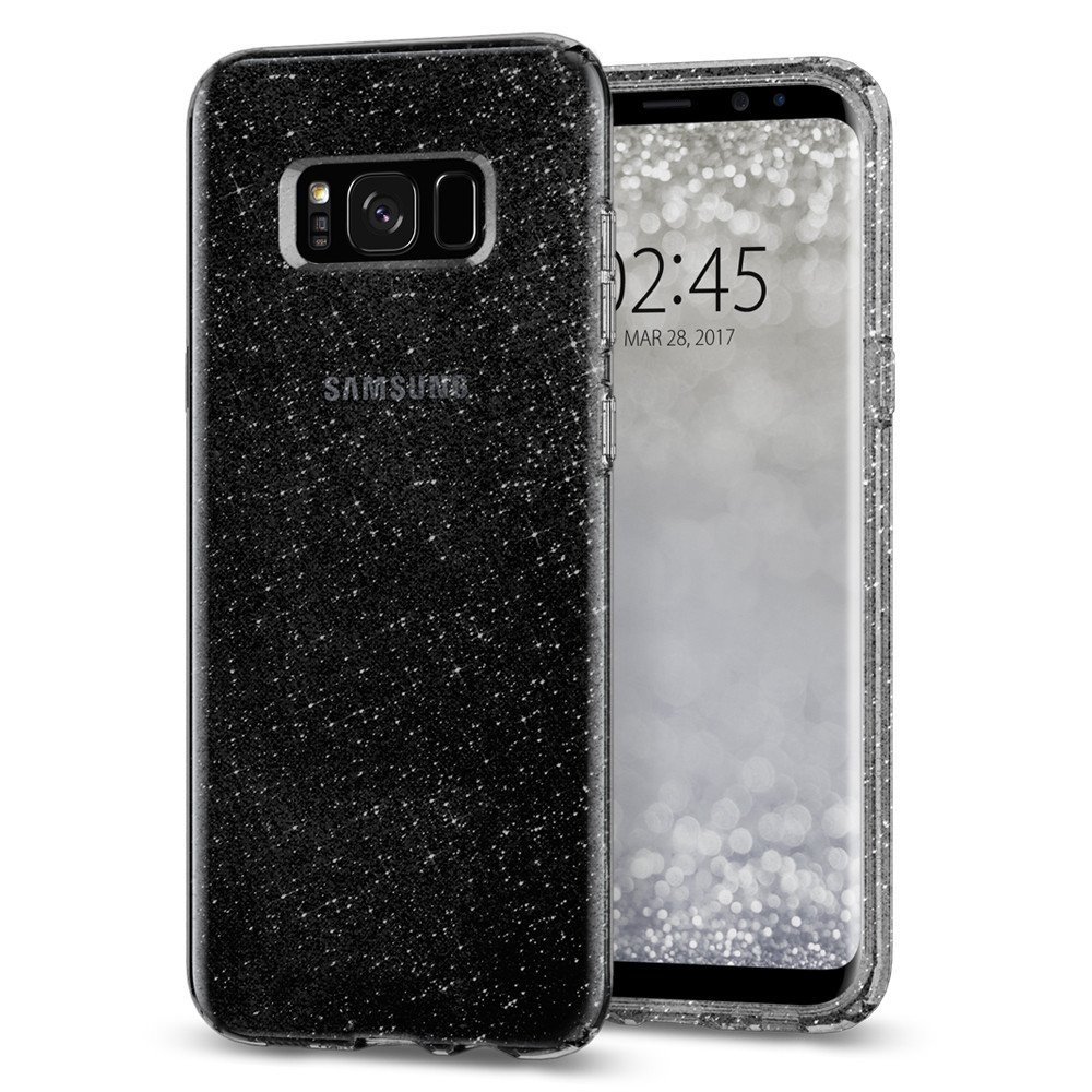 Limited edition Black SPARKLING Glitter Shine Premium Soft Protective Back Case for Samsung Galaxy S8