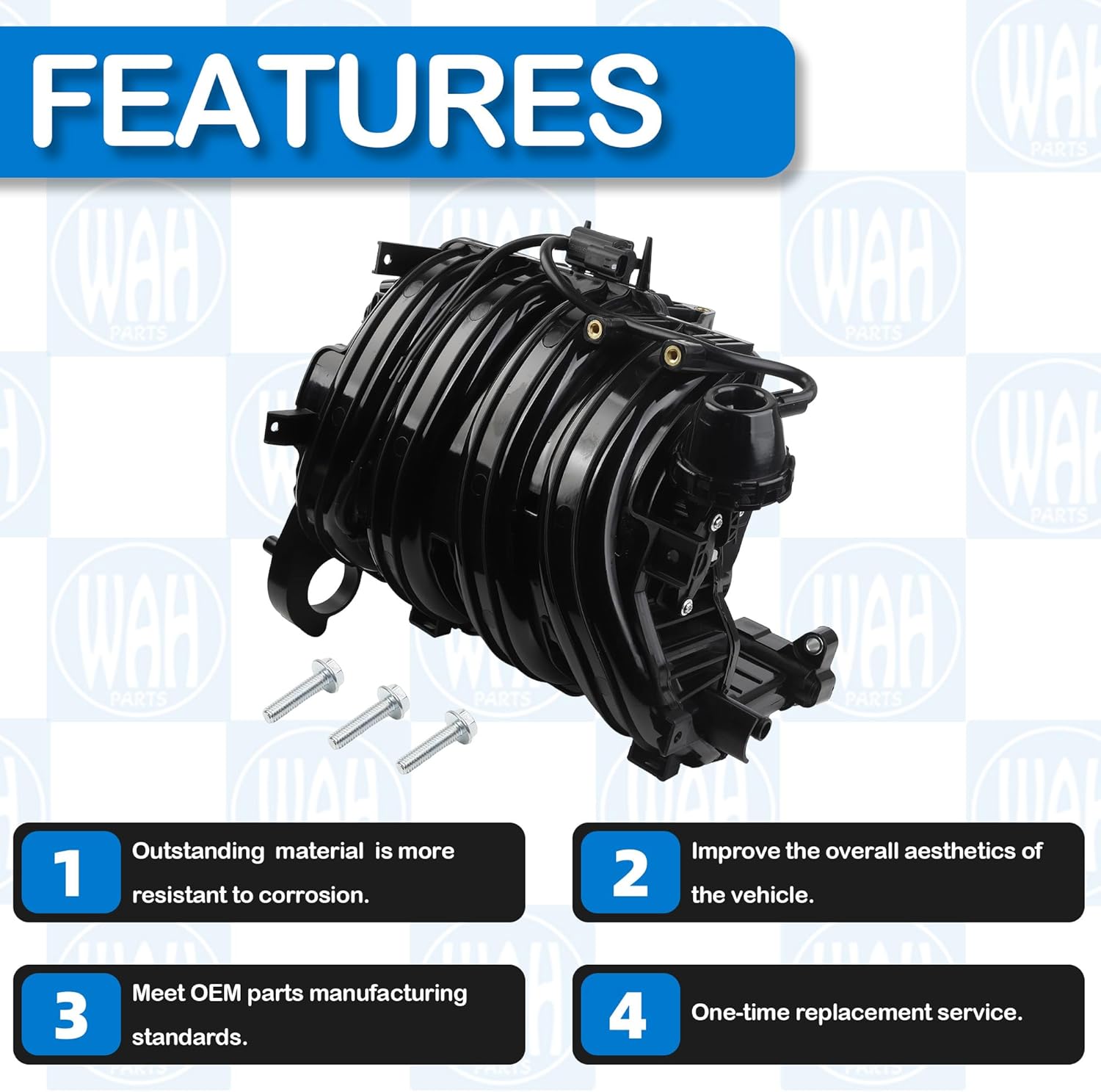 28310-2GGA0 Engine Intake Manifold Set Compatible With 15-19 Hyundai Sonata 19-20 Hyundai Santa 18-21 Hyundai Tucson 16-20 Kia Optima Sorento 17-22 Kia Sportage 283102GGA0