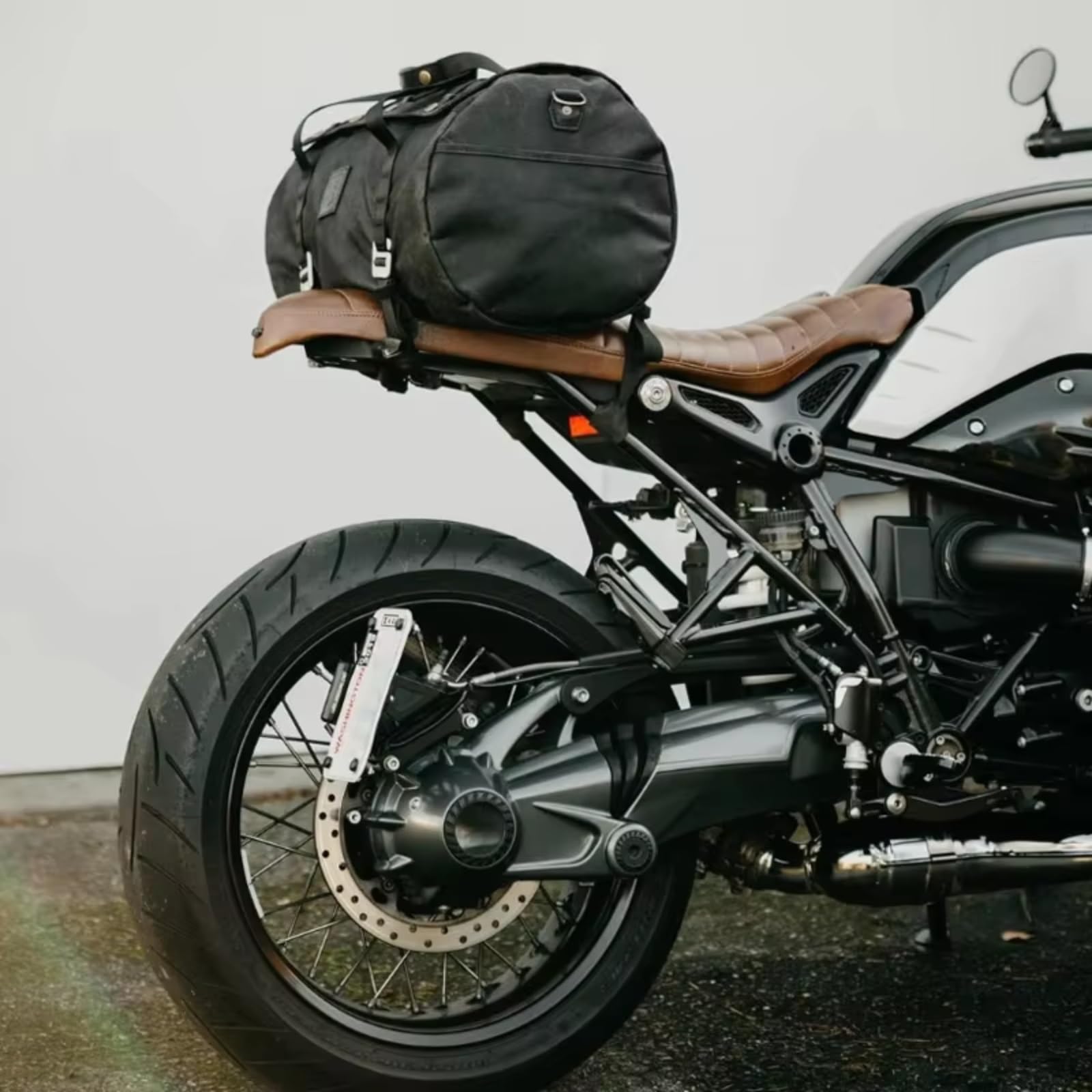 Motorrad Satteltasche Kompatibel Mit Motorrad-Hecktaschen, wasserdichte Motorrad-Hecktasche, Gepäckträgertasche, Aufbewahrungstaschen, Gepäcktasche, Universal(Black)