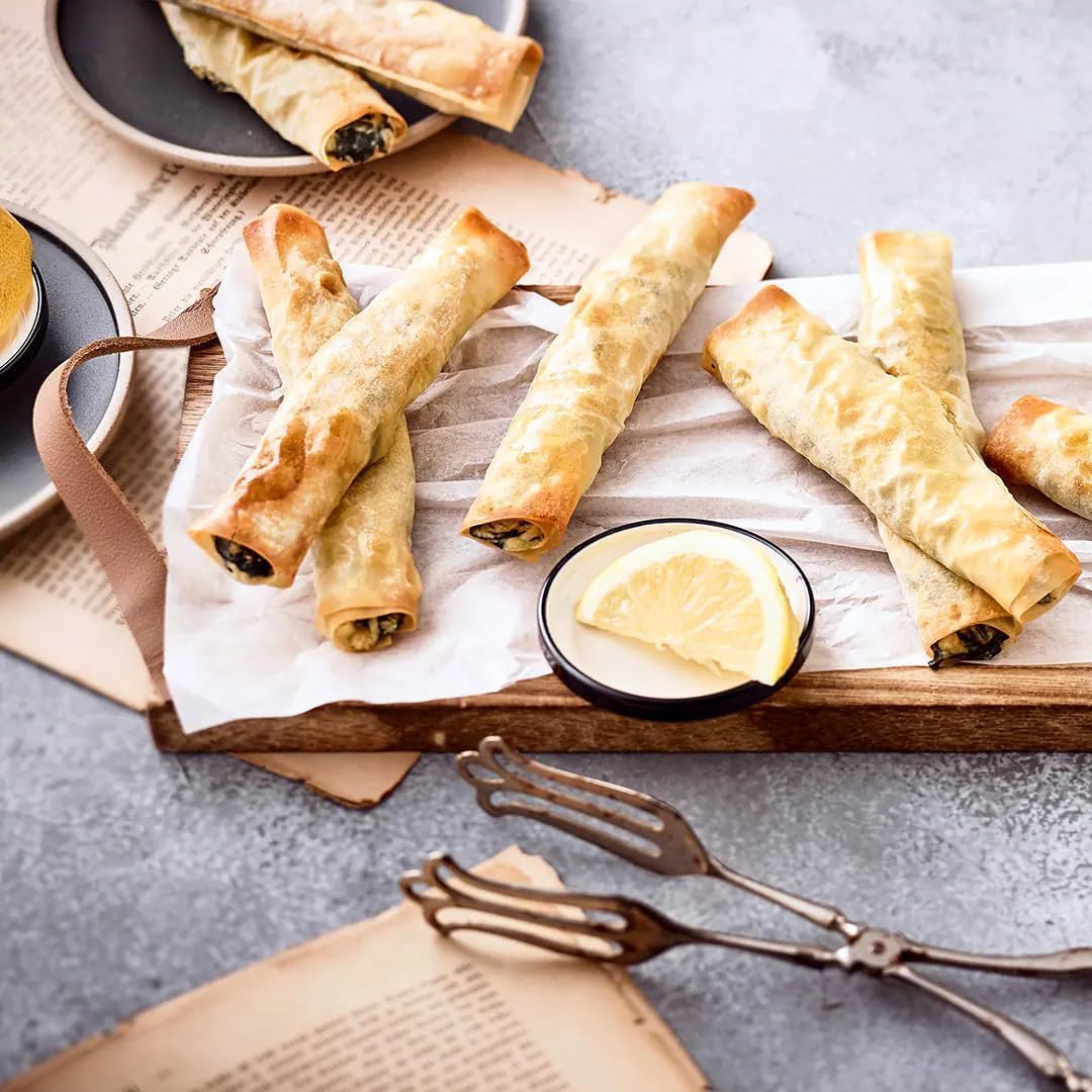 AU Feuilles de pâte pour baklava – Fines, Souples, Prêtes à l'emploi | Origine Turquie | Idéales pour desserts et plats salés – Poids net 470 g, 2 Paquets