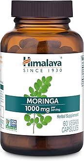 Himalaya Moringa - Herbal Superfood Antioxidants Supplement Supporting Wellness, Vitality, and Oxidative Stress - Vegan, Non-GMO, Gluten Free, 1000 mg, 60 Capsules