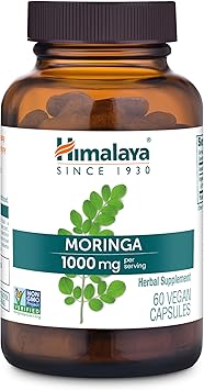 Himalaya Organic Moringa capsules - Moringa Supplement, Herbal Superfood Antioxidants Supplement Supporting Wellness, Vitality, and Oxidative Stress - Vegan, Non-GMO, Gluten Free, 1000 mg, 60 Capsules