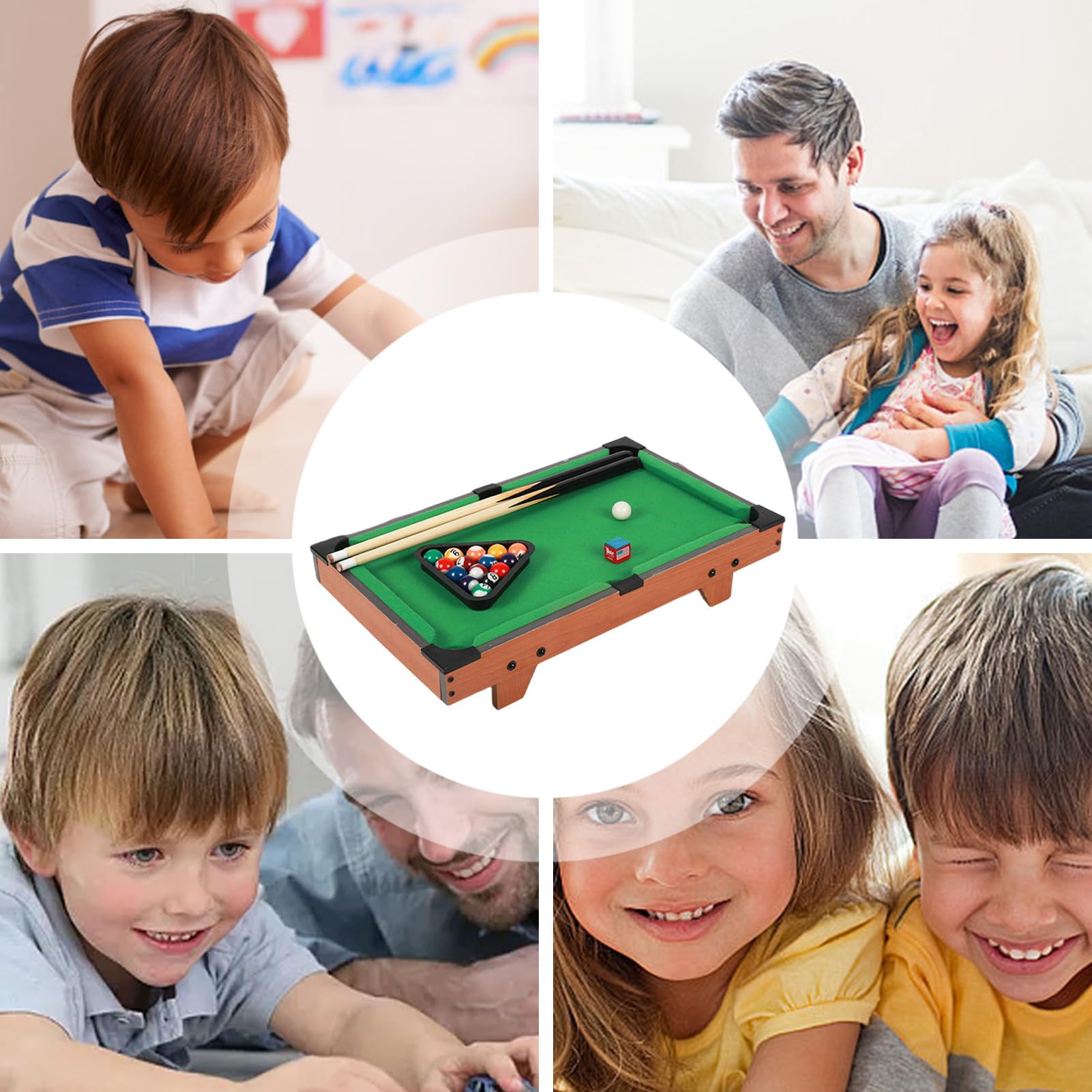 Tavolo da biliardo per bambini, tavolo da biliardo regolabile, tavolo da gioco multifunzione per riunioni di famiglia, tavolo educativo per interni ed esterni