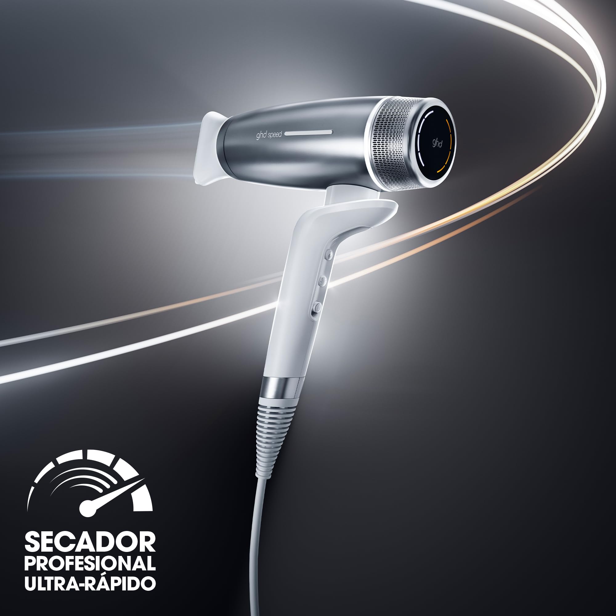 ghd Speed Secador Iónico Profesional Ultra-Rápido Secador de Pelo para Todo Tipo de Cabello Enchufe Europeo