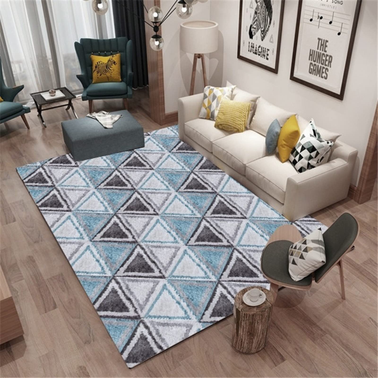 Tapis de maison style nordique pour créer un salon chaleureux