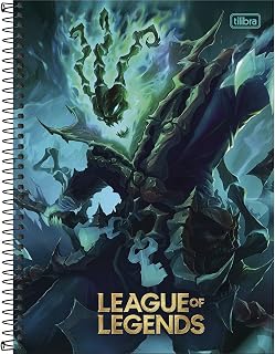 CADERNO ESPIRAL UNIVERSITÁRIO 10M 160FLS. C.D. LEAGUE OF LEGENDS TILIBRA