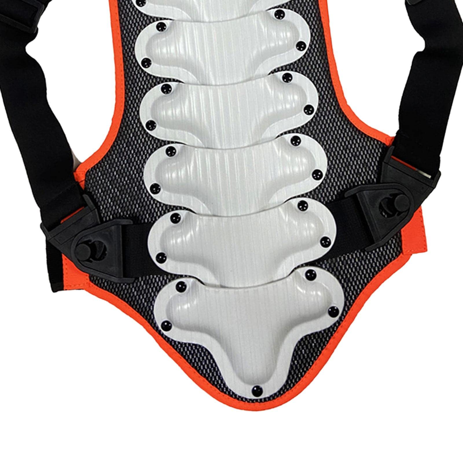 Paraschiena per bambini, per motocross, per equitazione, discesa, S, colore: bianco