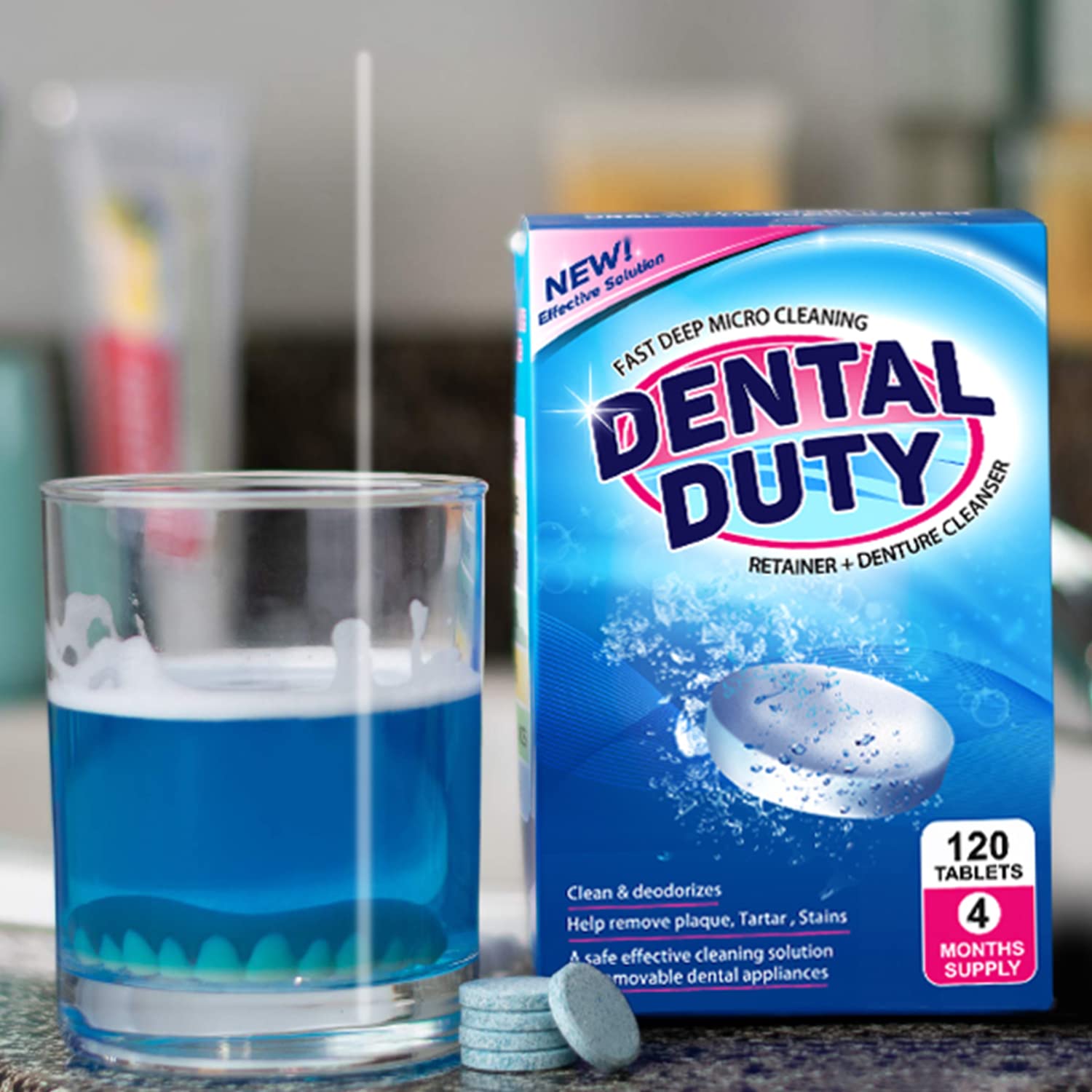 Buy Retainer & Denture Cleaning Tablets Denture & Retainer Cleaner