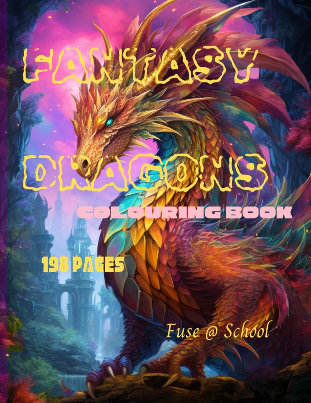 Fantasy Dragons Colouring Book!: A colouring book for all ages and abilities, with Fantasy Dragon Illustrations to colour