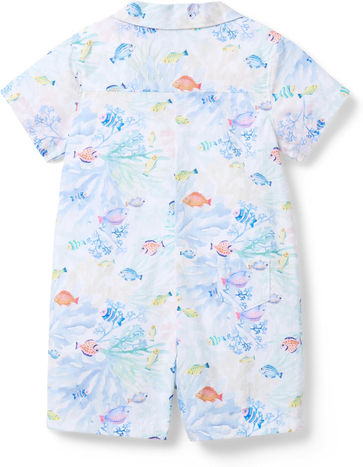Janie and Jack Baby Boys' Baby Fish Friends Romper
