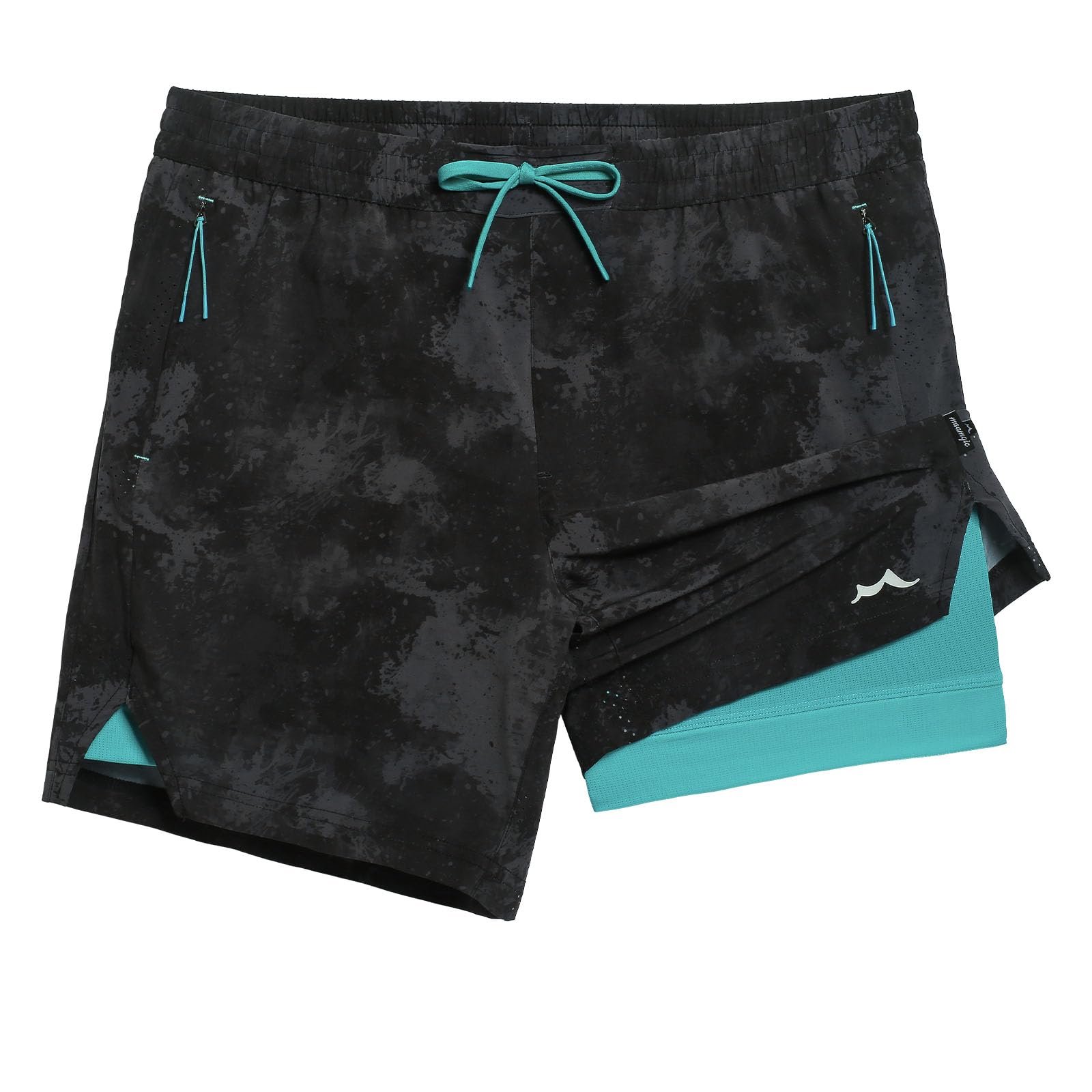 maamgic Mens Athletic Running Shorts with Liner Ultra Lightweight Workout Shorts 5 7