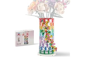 HI-REEKE Vase Building Set: Display Your Lego Flowers with Style