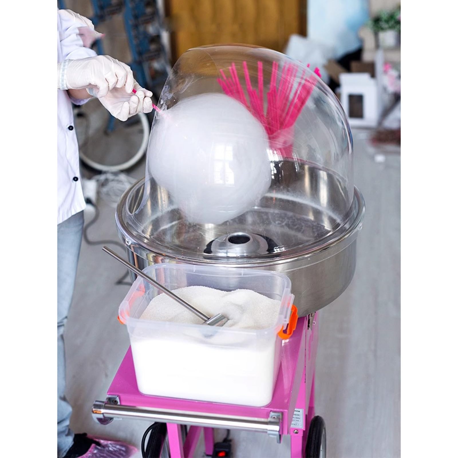 k*0様 綿菓子機 ジャンボわたあめ屋さん わたがし お菓子 KDCC-007R あめ玉