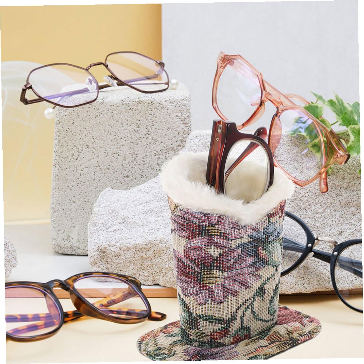 GALPADA 6pezzi Supporto per Occhiali Peluche Portaocchiali Elegante e Funzionale per Ufficio e Casa Design Moderno e Protezione da Graffi per Occhiali da Sole