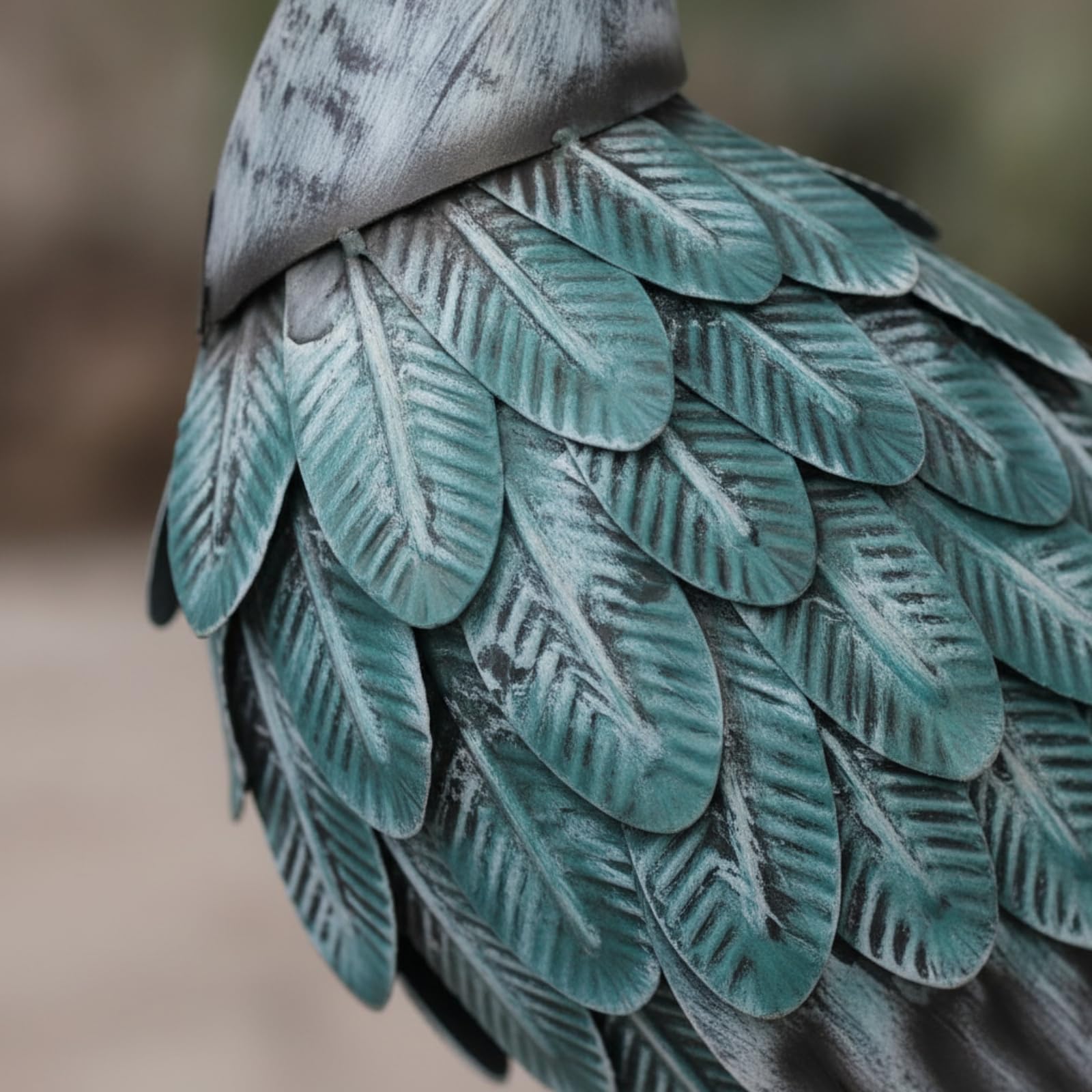 Figur wetterfest Metallvogel naturgetreu Gartenfigur aus für Gartenliebhaber