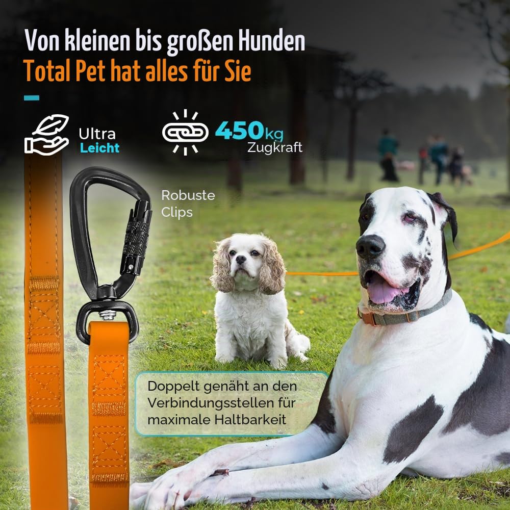 Total Pet Wasserdichte Trainingsleine für Hunde – Extra lange 20m Leine – geeignet für alle Größen