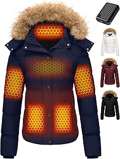 High-Performance Graphene Heated Jacket for Women - 18400mAh Power & 12V Fast Charging