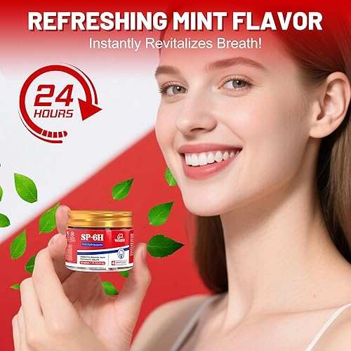 Miniatura 9 de SP-6 Probióticos y tabletas de pasta de dientes hidroxiapatita - Reparación de esmalte remineralizante, blanqueamiento sin flúor, pestañas de viaje