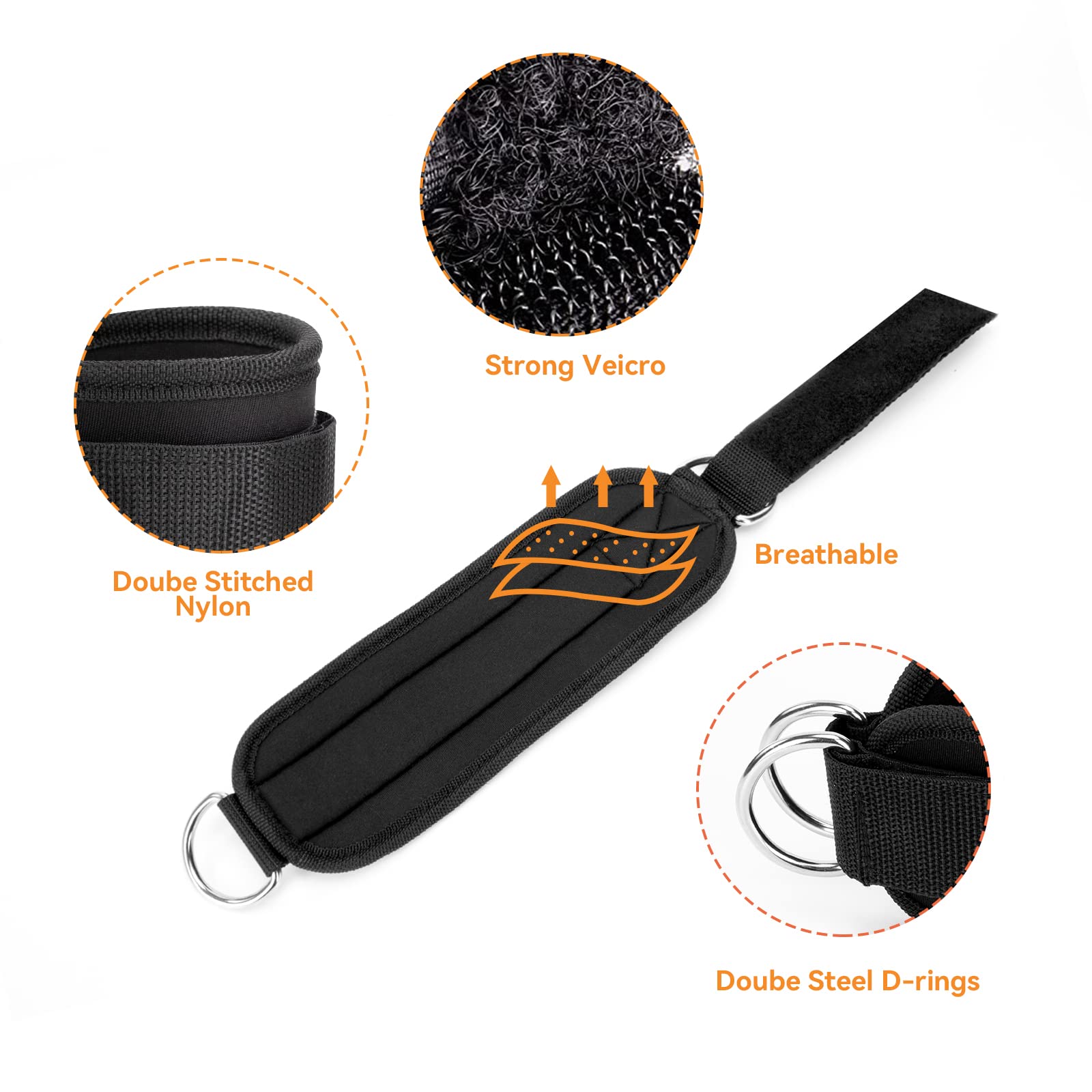 2 Fußschlaufen Für Kabelzug - Fitness Training Für Beine & Po