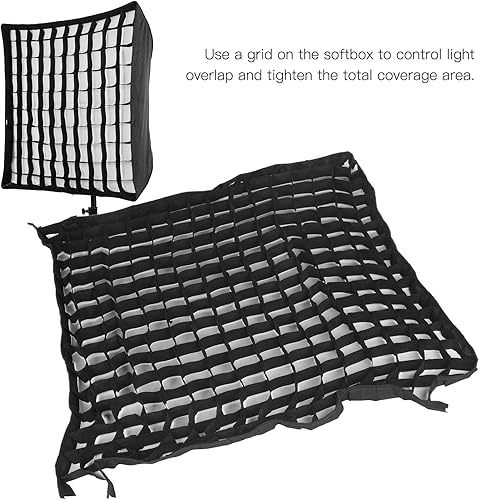 Miniatura 6 de 31.5 x 31.5 in  32 x 32 pulgadas Softbox Rejilla celular de malla de nailon Eggcrate Cuadrícula suave cuadrada para iluminación flash Softbox para