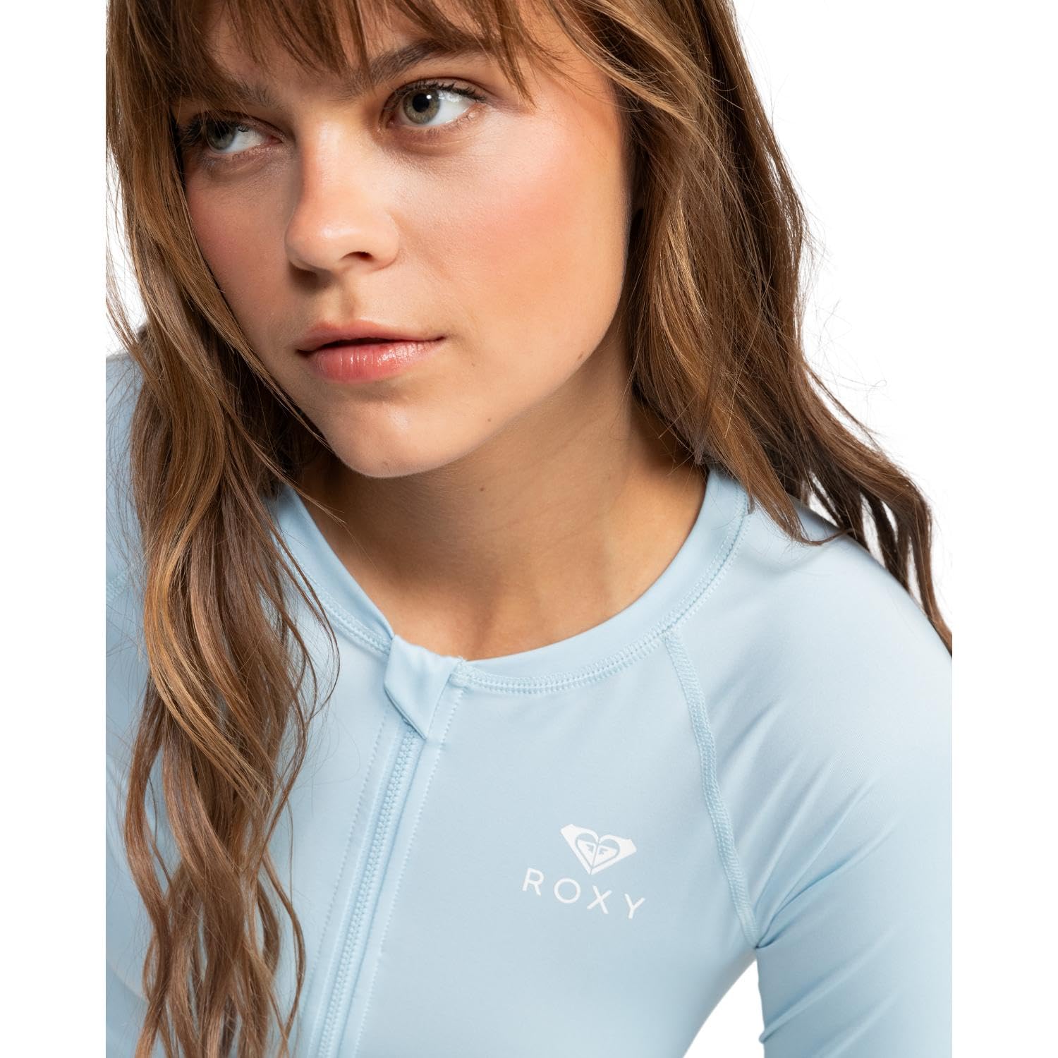 Roxy Long Sleeve Zip-up Rashguard – UPF 50+, Surf, Hiking, Quick-Dry Swim Shirt Camisa de protección de Sarpullido Mujer