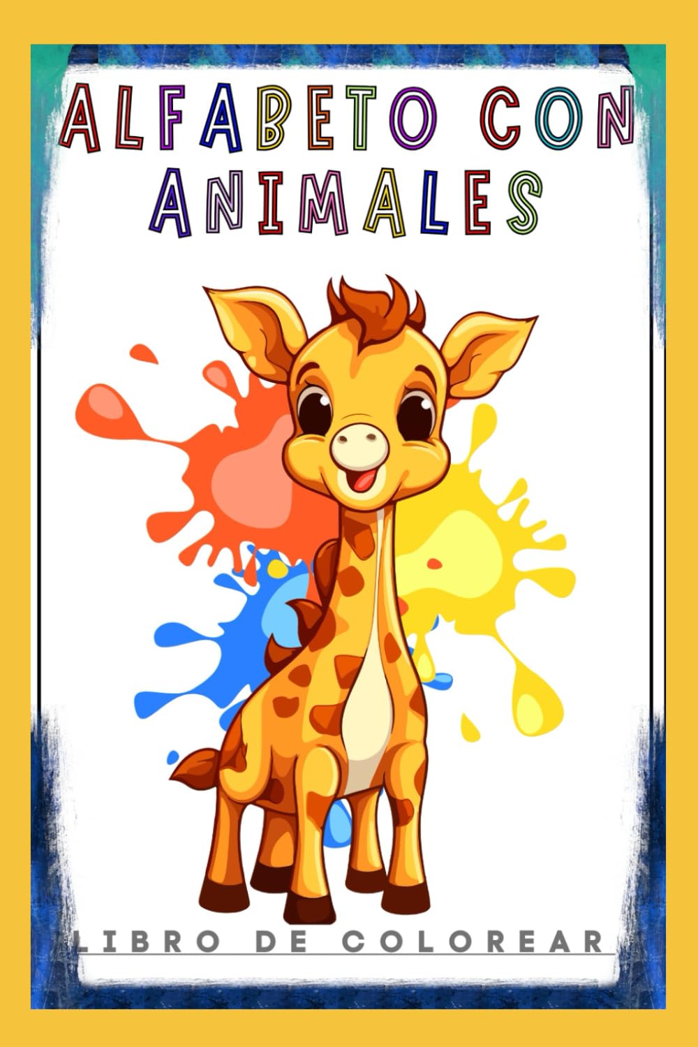 Alfabeto con Animales: Libro del alfabeto para colorear
