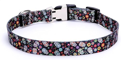 Miniatura 9 de Weimostar Collar suave para perro con bonito patrón floral y hebilla ajustable, collares duraderos para cachorros pequeños y medianos, para mascotas