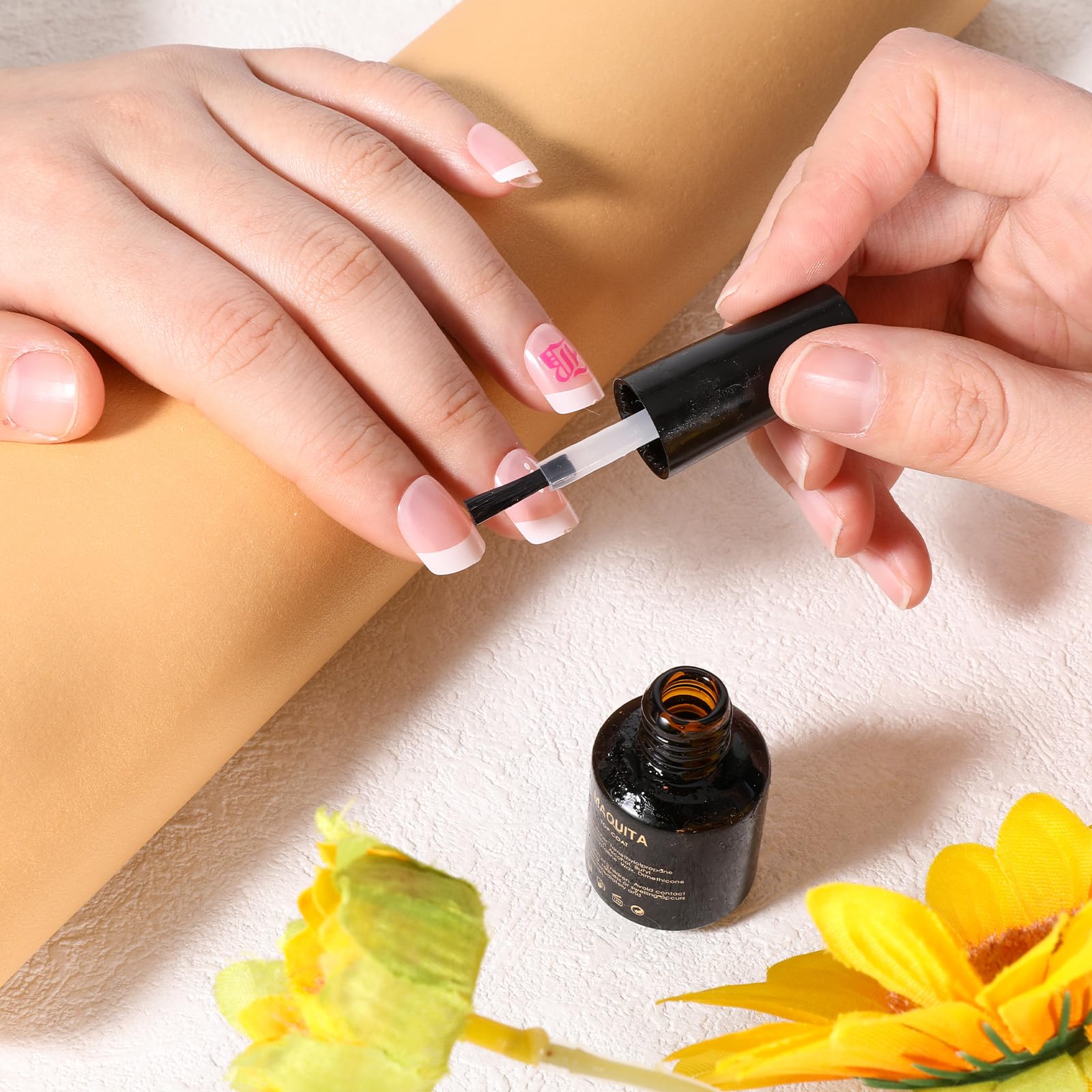 Piriuuo Set di 30 pennelli di ricambio per unghie, usa e getta, cipria, pennello di ricambio liquido, per manicure, set di pennelli di ricambio per unghie, setole sottili e morbide per unghie fai da