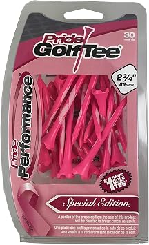 Pride Performance Breast Cancer Awareness Tees 2-3/4", 30 Count