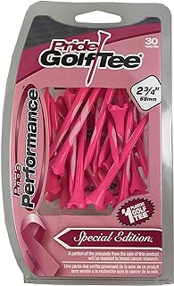 Pride Performance Breast Cancer Awareness Tees 2-3/4", 30 Count