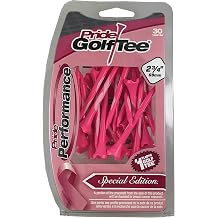 Pride Performance Breast Cancer Awareness Tees 2-3/4", 30 Count