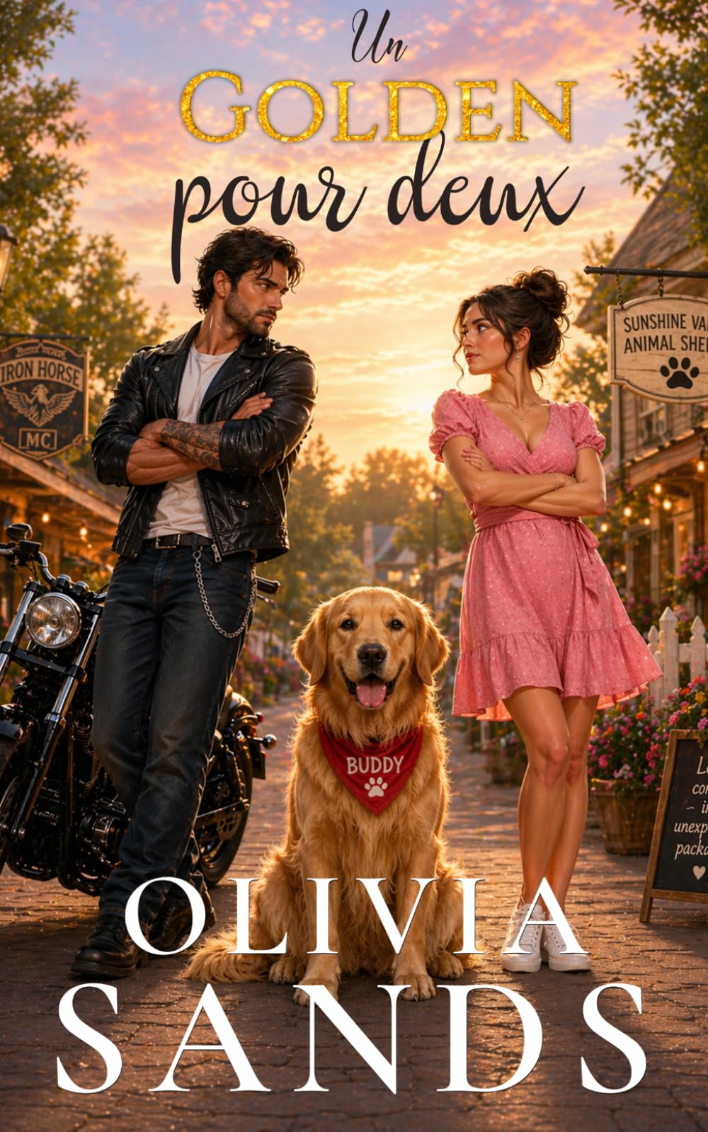 Un golden pour deux: Une romance contraires s’attirent dans une petite ville