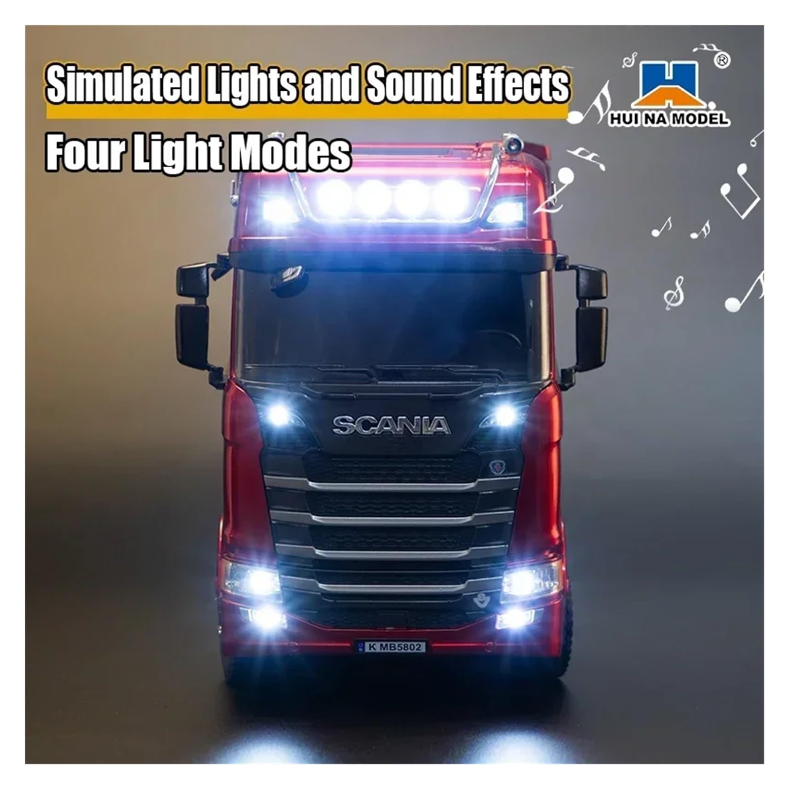 1/18 HUINA 770S SCANIA(スカニア)RC トレーラーセット Amazon.co.jp: Huina 1/18 19CH RC 合金トラクター スカニア