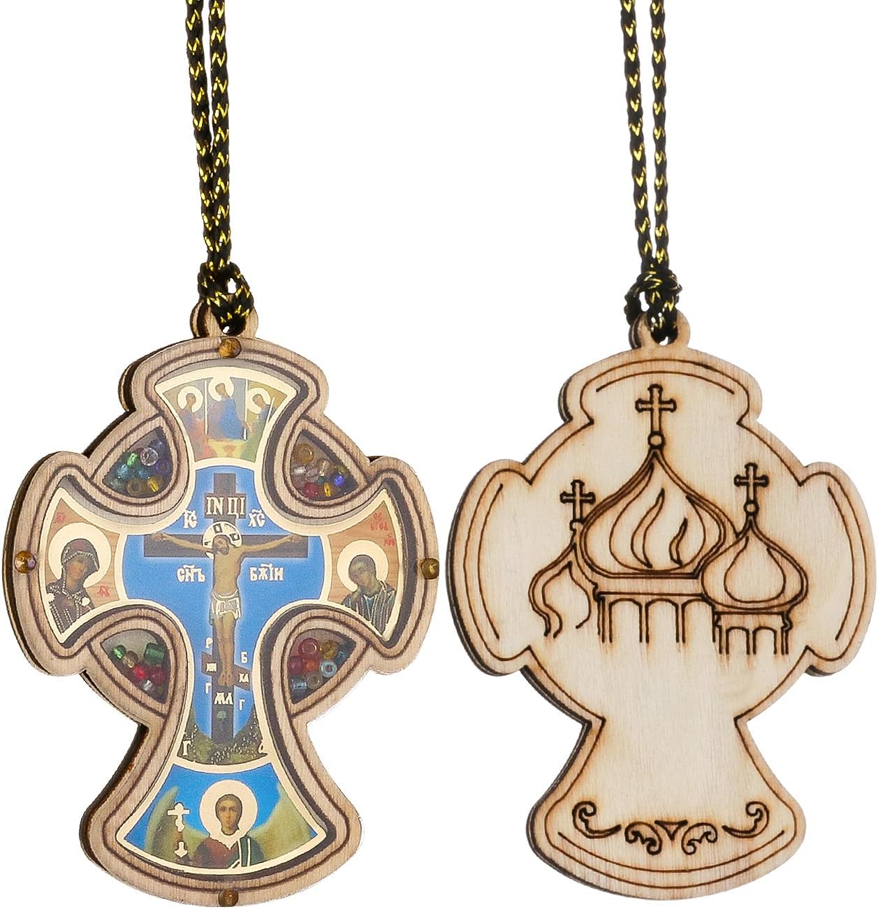 Lot De 200 Pendentifs Croix En Bois Naturel - Mini Breloques 22x15mm - Pour Artisanat Et Déco - Neuf