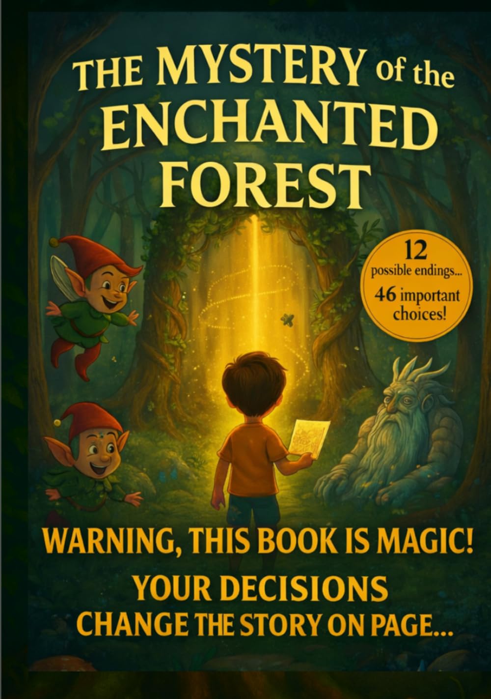The Mystery of the Enchanted Forest - The Interactive Adventure Book Where YOU Choose the Story: A magical interactive quest with 12 alternate ... ultimate adventure book for young readers!