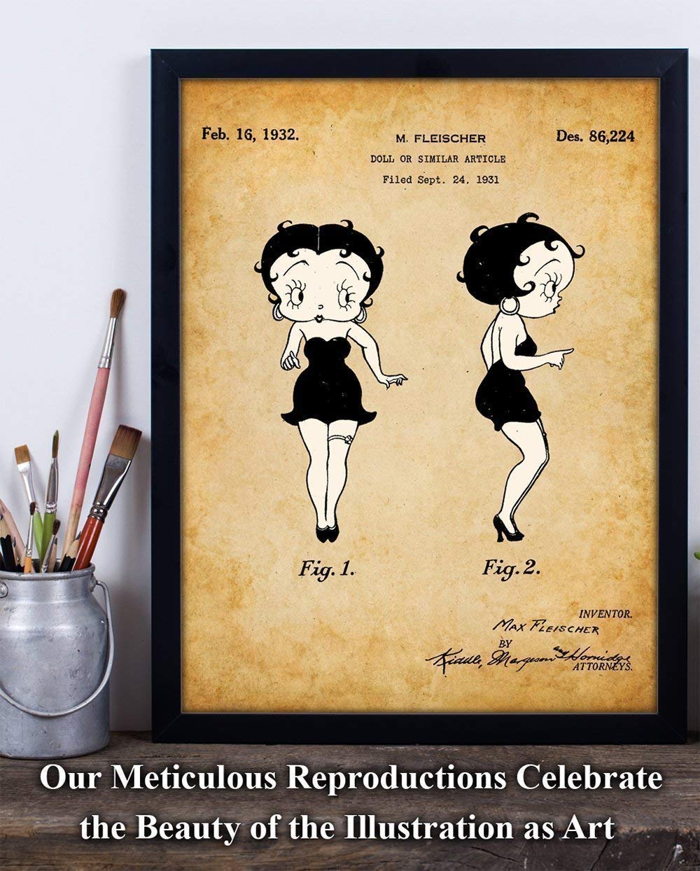 Plaque en métal - BETTY BOOP - 20 X 30 cm - Vintage - Mixte - Décoratif - Maison