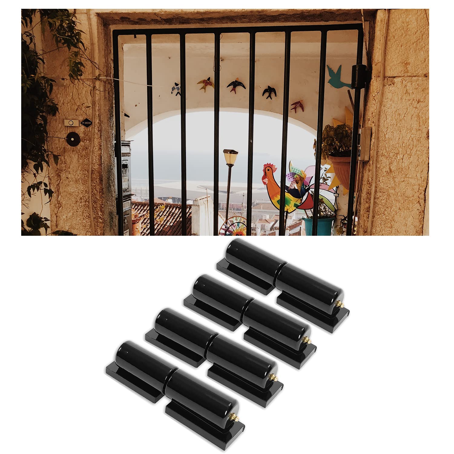 Buy HECASA 7" Adjustable Barrel Hinge for Metal Gates Doors Heavy Duty