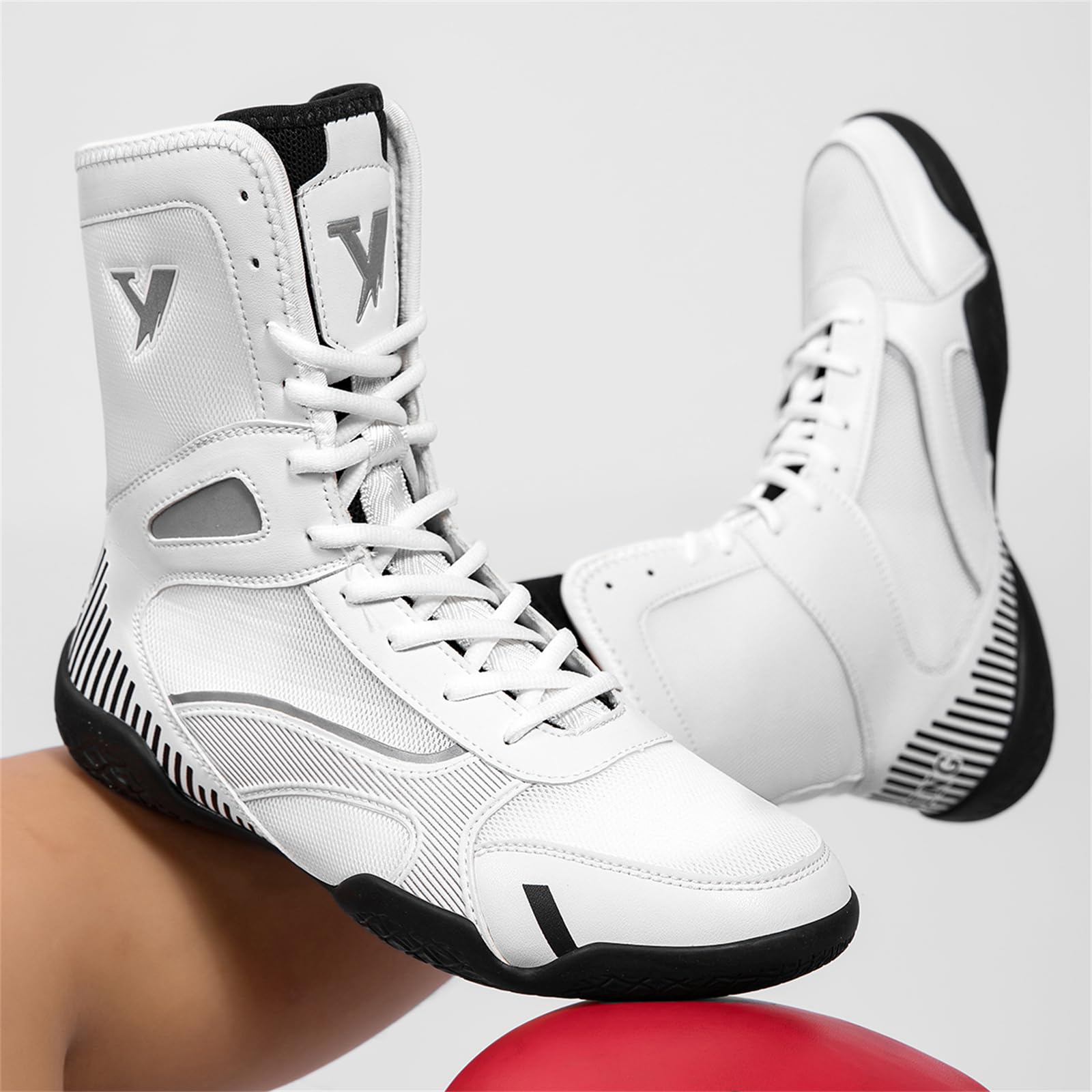 Zapatillas Lucha Boxeo Hombre Botas Interior Entrenamiento Combate
