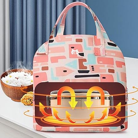 BabyMoon Milk Preservation Baby Moms Mothers Diaper Bag | Portable Travel Insulated | Milk Bottle Container Storage Cooler Bag | Designer Peach