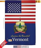 Vista 2 de Juego de tacos de bandera de la casa de Vermont de Estados Unidos, Estados Unidos, territorios americanos, República, país, área particular, pequeña