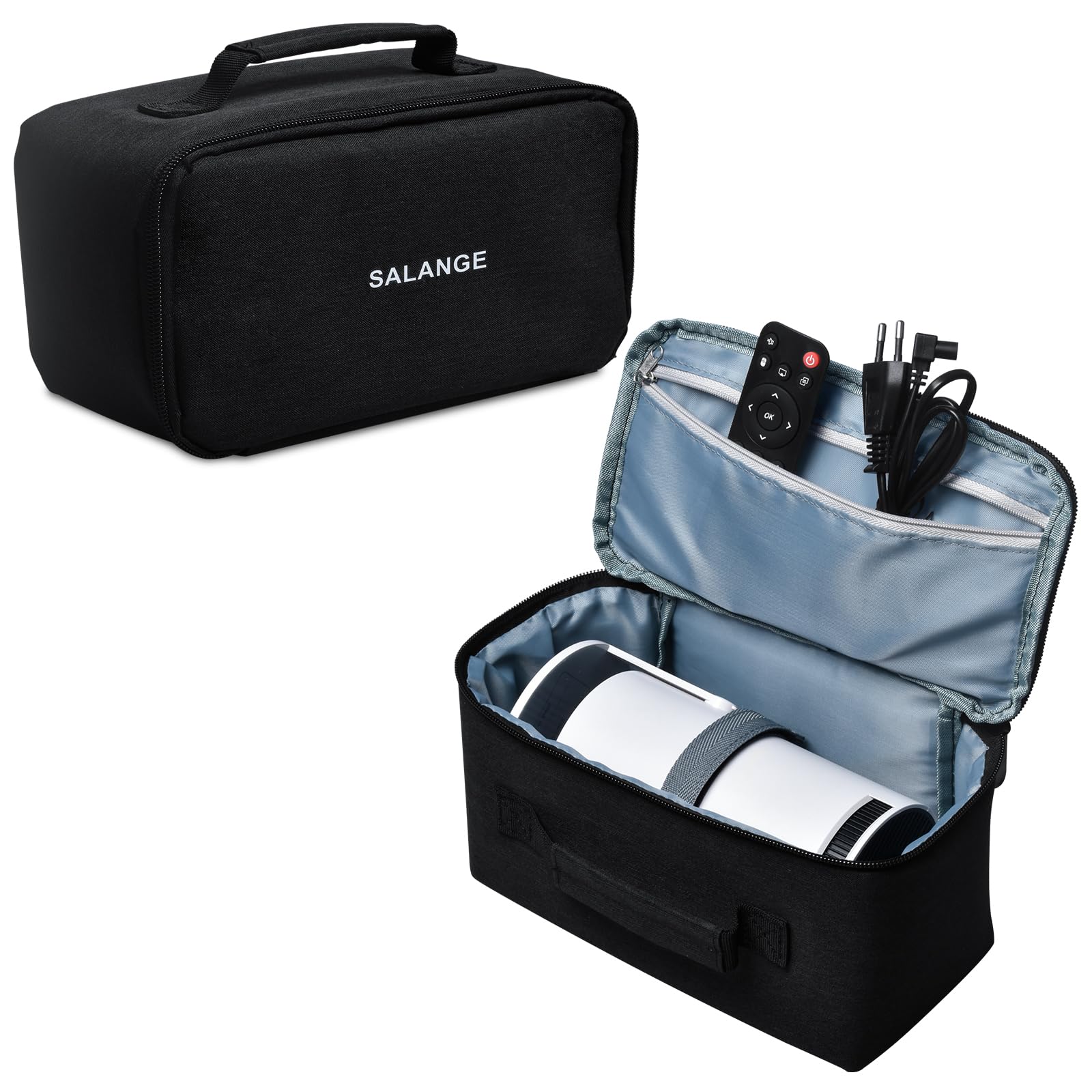 Salange Mini custodia per proiettore HY320, borsa da viaggio con cerniera