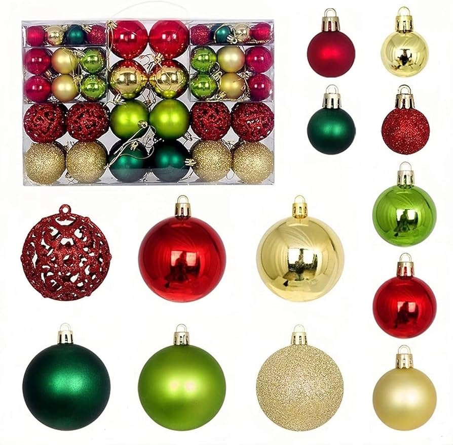 Amazon.co.jp: クリスマス ボール オーナメント クリスマスツリー 飾り