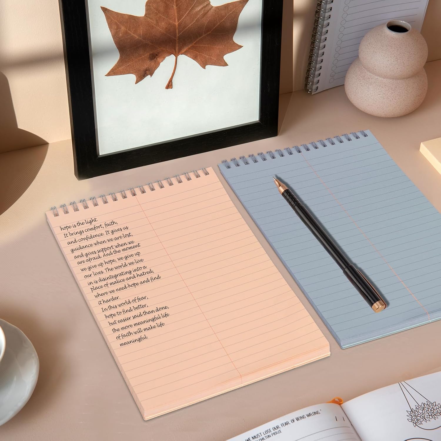 10 Pack 6X9 Pastel Steno Pads Gregg Ruled Spiral Notebook Top Spiral Notepad Colored Steno Pads Pastel Colored Notepads Color Paper 50 Sheets for School College Office(Red Pink Blue Green Flesh)