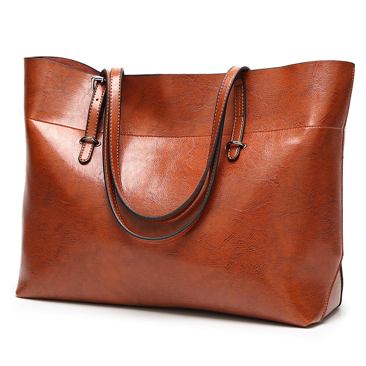 TangDao Sac à Main Pour Femme Décontracté en Cuir Sac Cabas Femme Cuir de Couleur Unie Sac Fourre-Tout Simple pour Femme