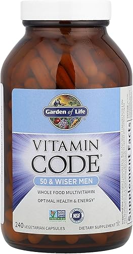Miniatura 10 de Garden of Life Multivitamínico para hombres código de vitamina 50 y suplemento vitamínico crudo para hombres con probióticos vegetariano 120 cápsulas