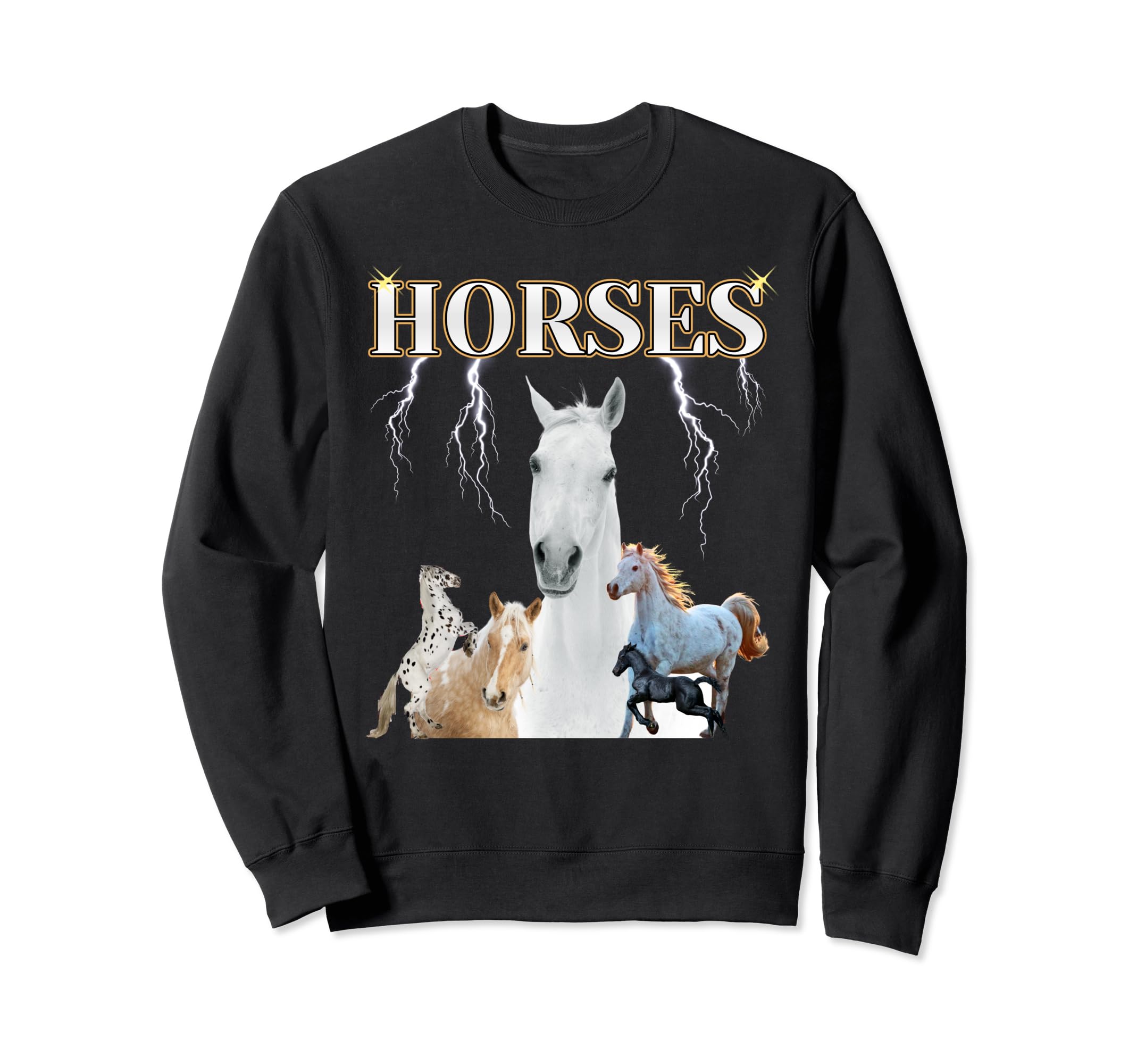 Horses Wild Force of Nature LightningSweatshirt