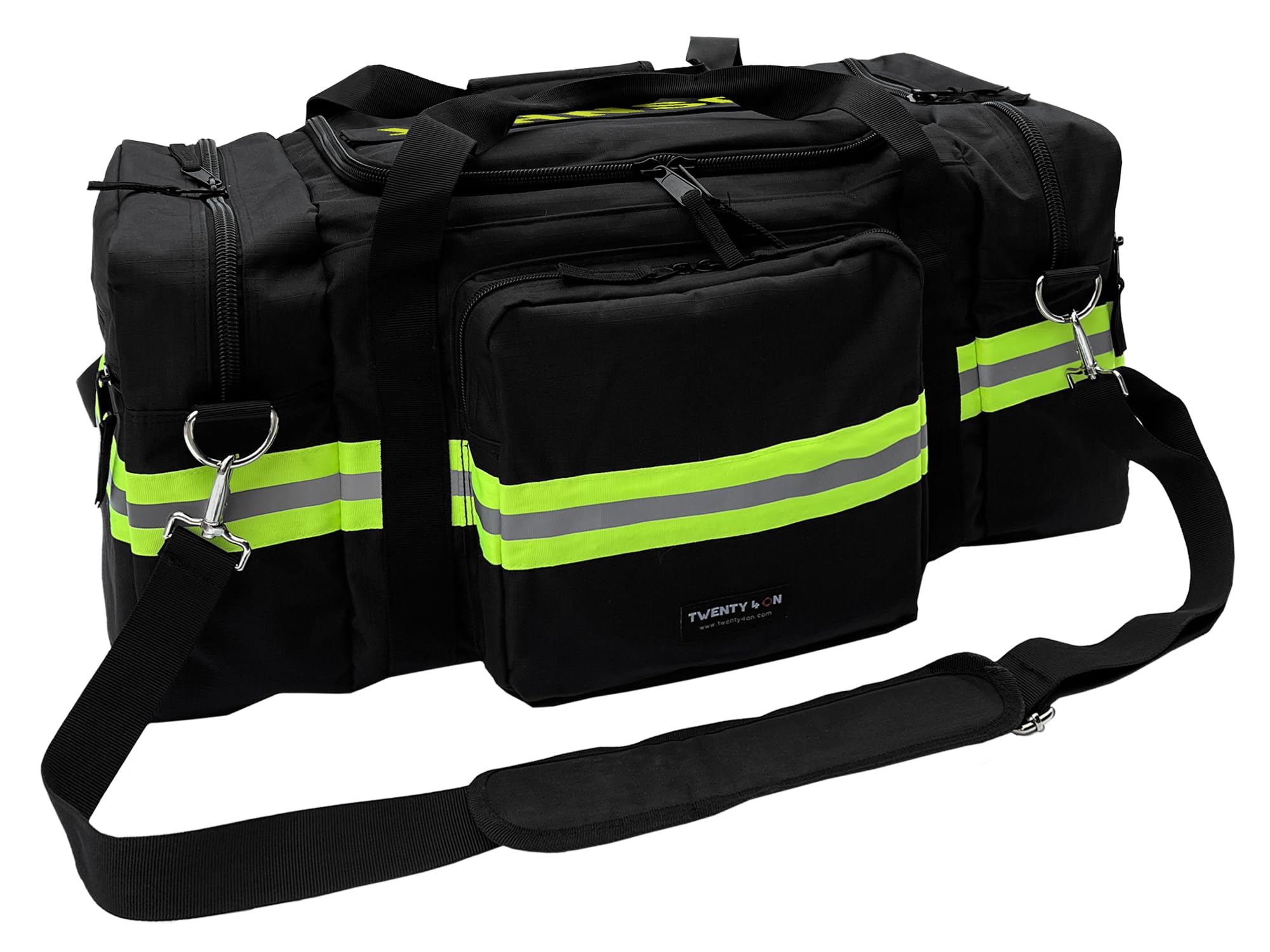 Personalized Firefighter Ripstop Duffel Bag (Black)