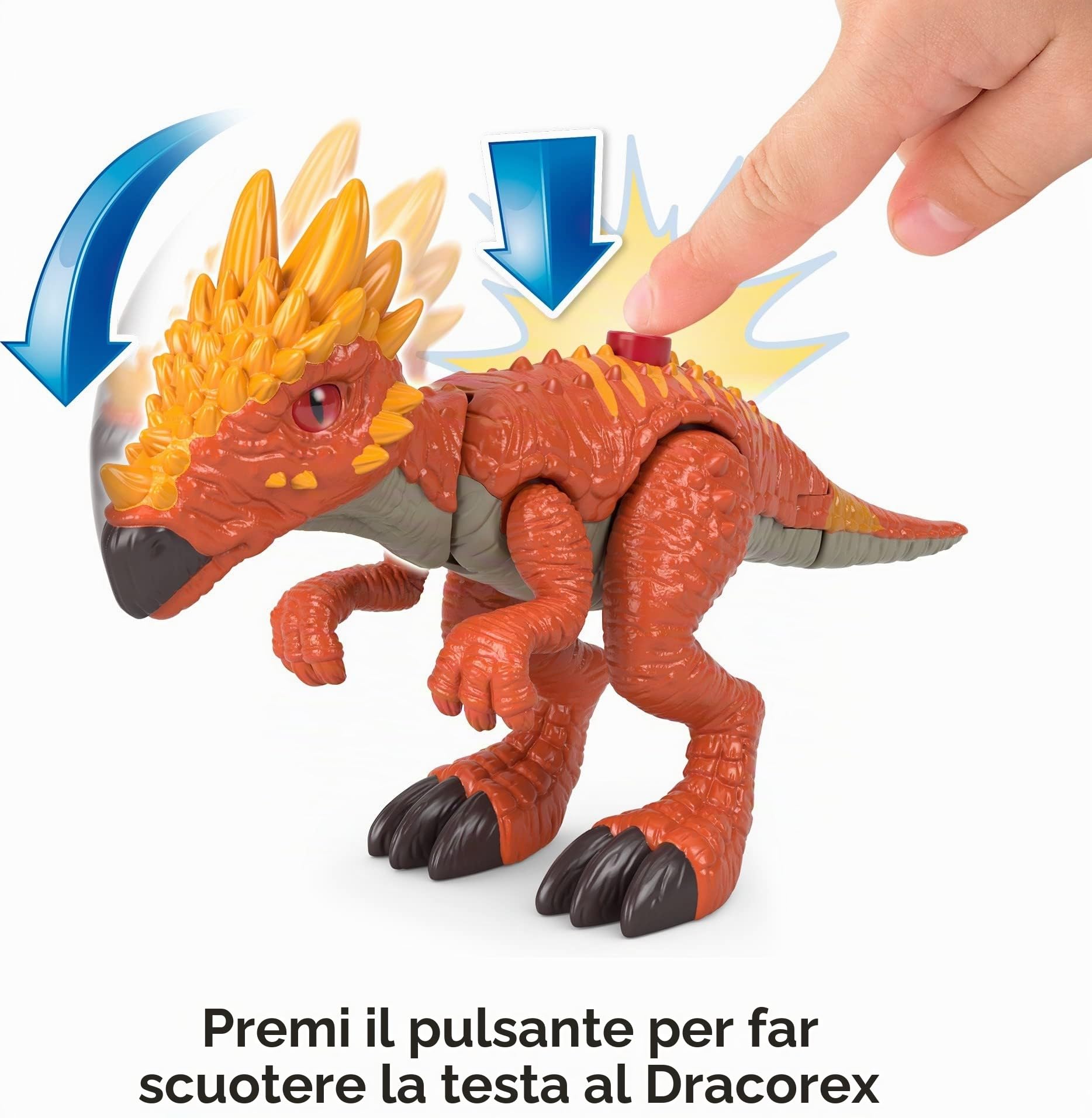 Fisher-Price Set con Personaggio Imaginext Jurassic World Nuove Avventure Dinosauri in Fuga, Giocattolo per Bambini 3-8 Anni, HCR94