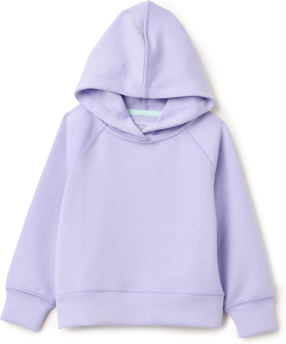 Amazon Essentials Girls' Active Hooded Pullover Sweatshirt with Thumbholes