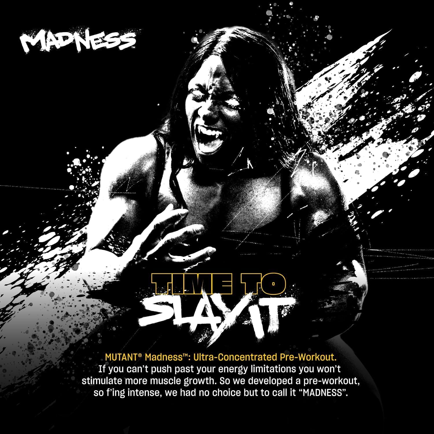 Mutant Madness | Pre Workout Powder Supplement Performance and Pump Blend Includes L-Citrulline, Beta-Alanine, Taurine, L-Tyrosine | 30 Serving |Orange Rush